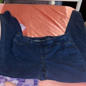 hue size medium demin leggings